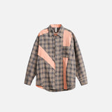 Patchwork Plaid Shirt