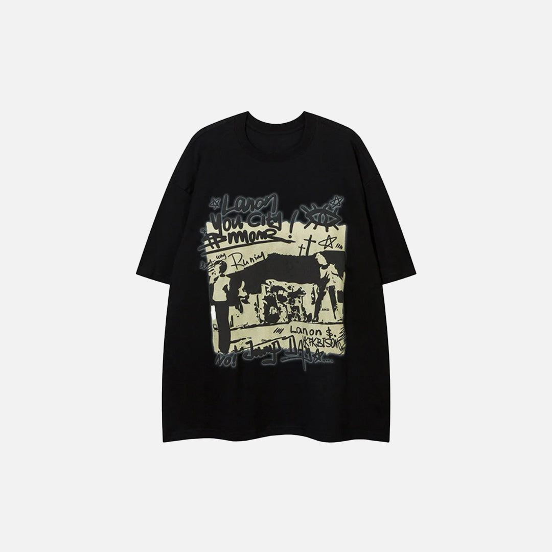 Graffiti Riot Urban Chaos T-shirt