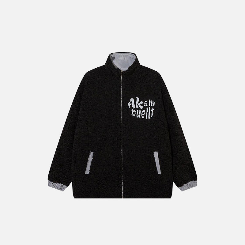 Fluffy Fleece Zip-up Jacket