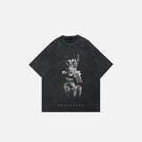 Dobermann-Gangsterhund-Grafik-T-Shirt