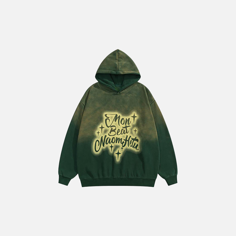 Star Washed Loose Hoodie