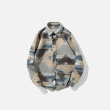 Patterned Button-Up Shirt