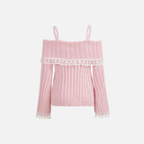 Mode Lace Portrait Sweater