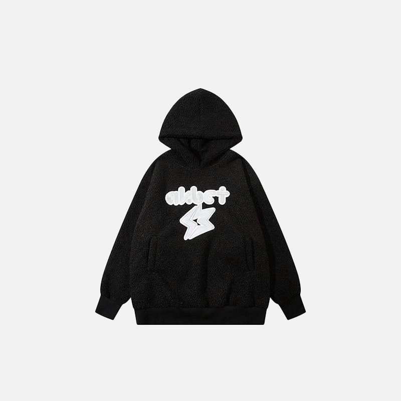 Fluffy Fleece Baggy Hoodie