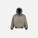 Parka rembourrée à capuche style rétro hip-hop