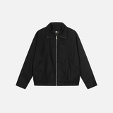 Veste de ville noire polyvalente, élégante et minimaliste