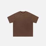 Oversized, locker geschnittenes, einfarbiges T-Shirt