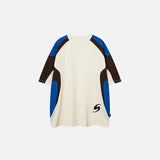 Sports Color Contrast Oversized T-shirt