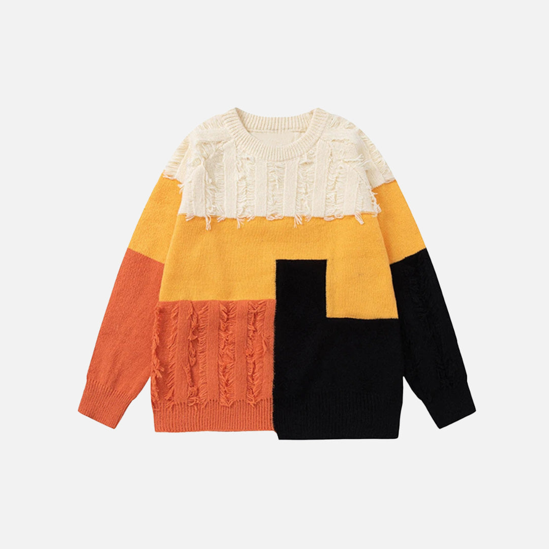 Patchwork Mosaic Harmony Sweater