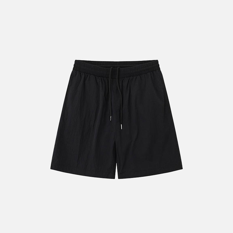 Loose Solid Color Sports Shorts