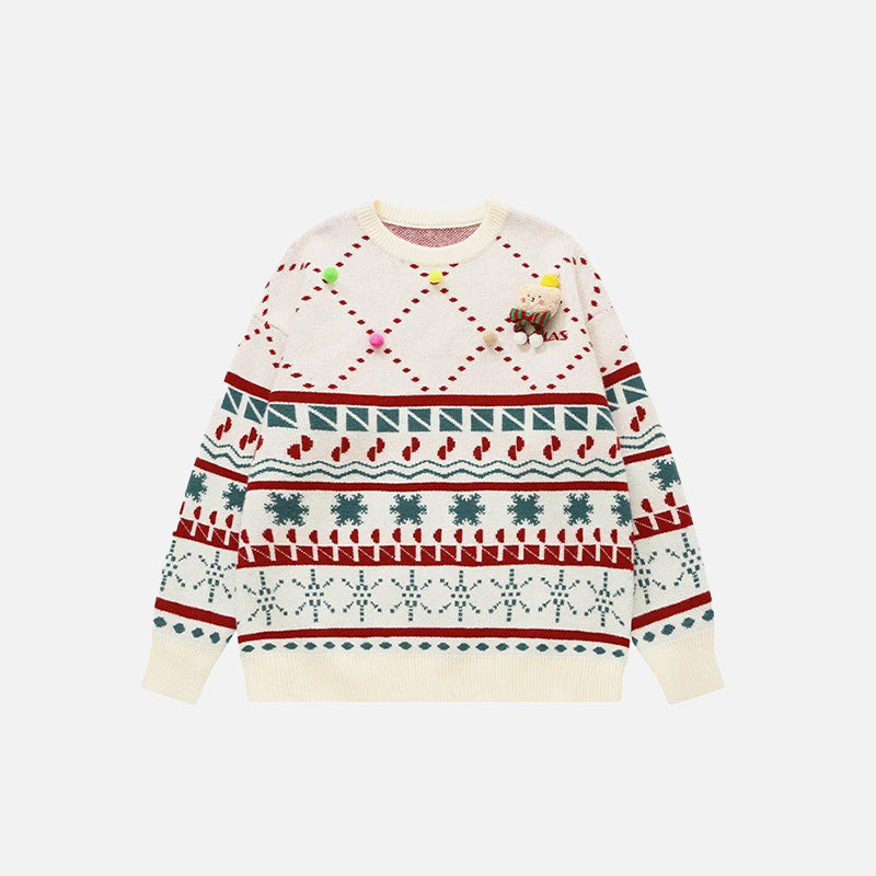 Pull de Noël tricoté