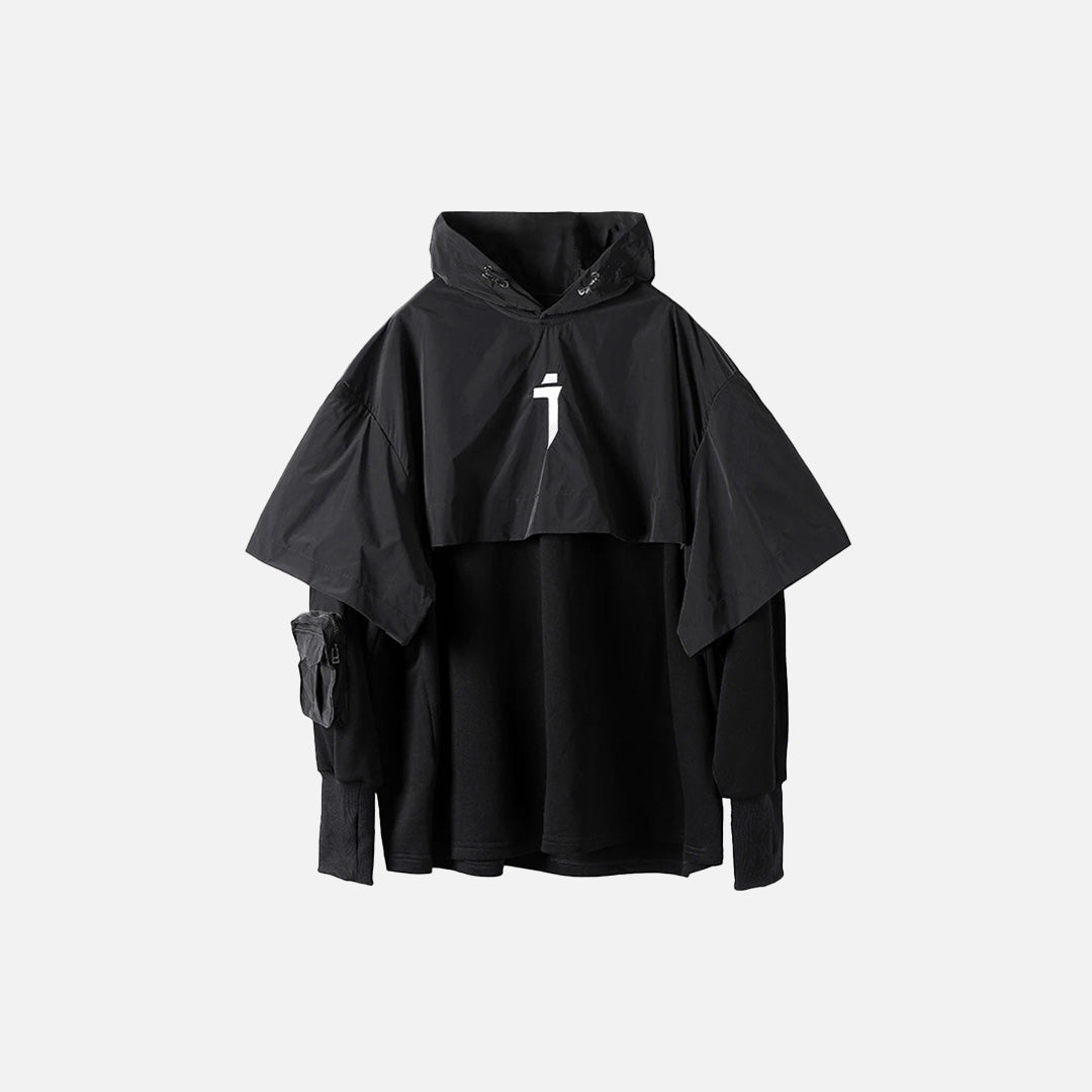 Vintage Double-Layered Utility Hoodie