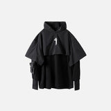 Vintage-Doppellagiger Utility-Hoodie