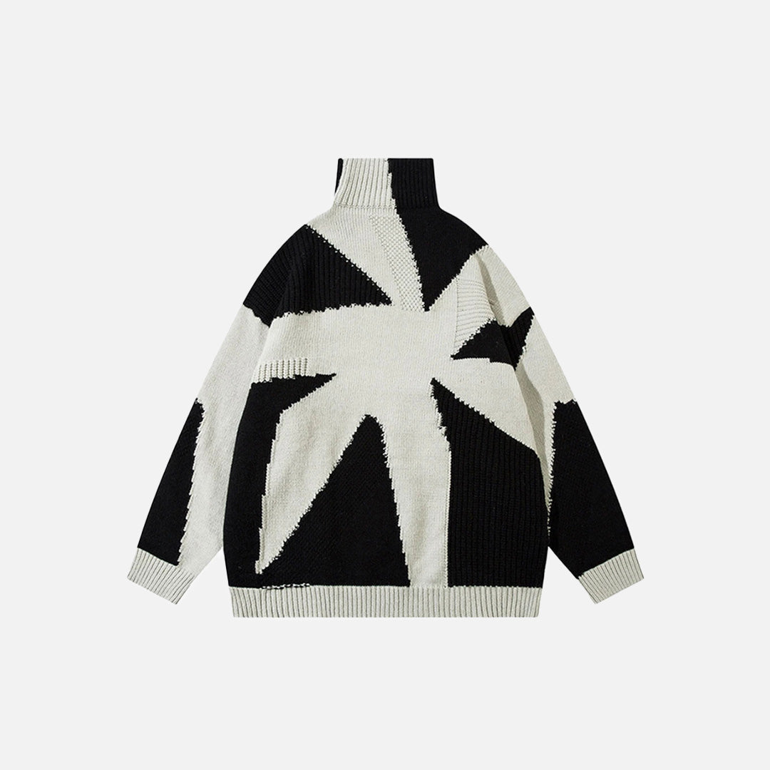 Y2K Fractal Burst Sweater