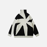 Y2K Fractal Burst Sweater