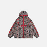 Bunte Jacke mit Cashew-Blumenmuster