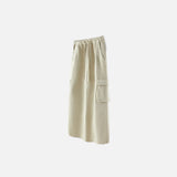 Women's Retro Loose Slit Pockets Skirt