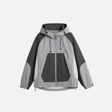 Color Block Windbreaker Jacket