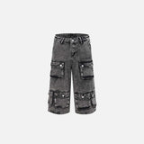 Heavy-duty Multi-pocket Cargo Jorts