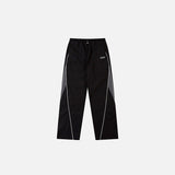 Y2K Black Patchwork Sports Pants