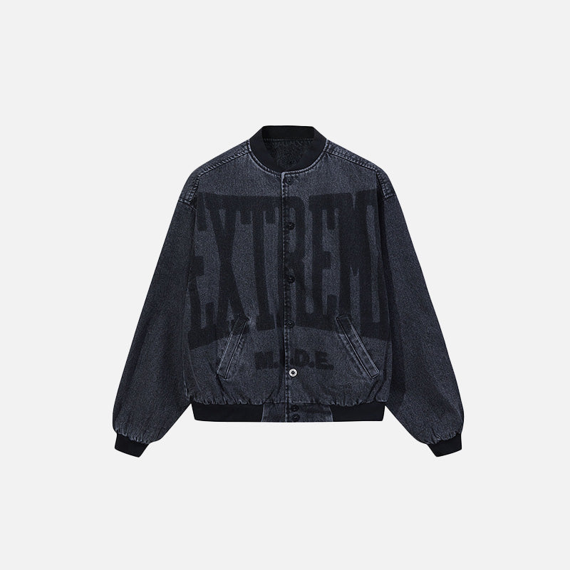 Y2k Washed Denim Jacket