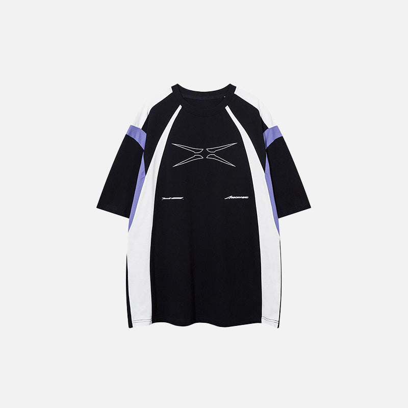 Sport-T-Shirt mit Farbstreifen