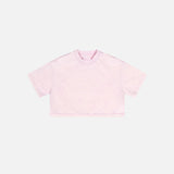 Kurzes, gewaschenes Damen-T-Shirt