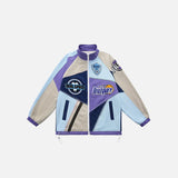 Patchwork Varsity Racing Jacket