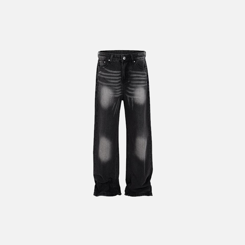Faded Black Denim Jeans