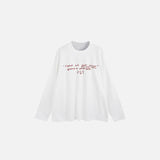 T-shirt à manches longues avec texte graphique
