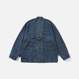 Relaxed Utility Wrap Denim Jacket
