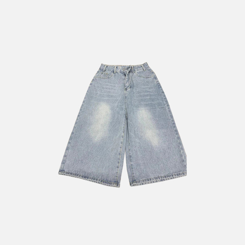 Y2K Wide-Leg Denim Jorts