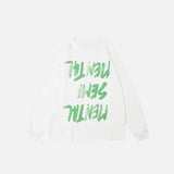 Reversed Letter Print Long Sleeve T-shirt