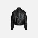 Y2K Winter Streetwear Stylische Piloten-Lederjacke