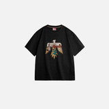 T-shirt brodé style rétro imprimé Thunderbird