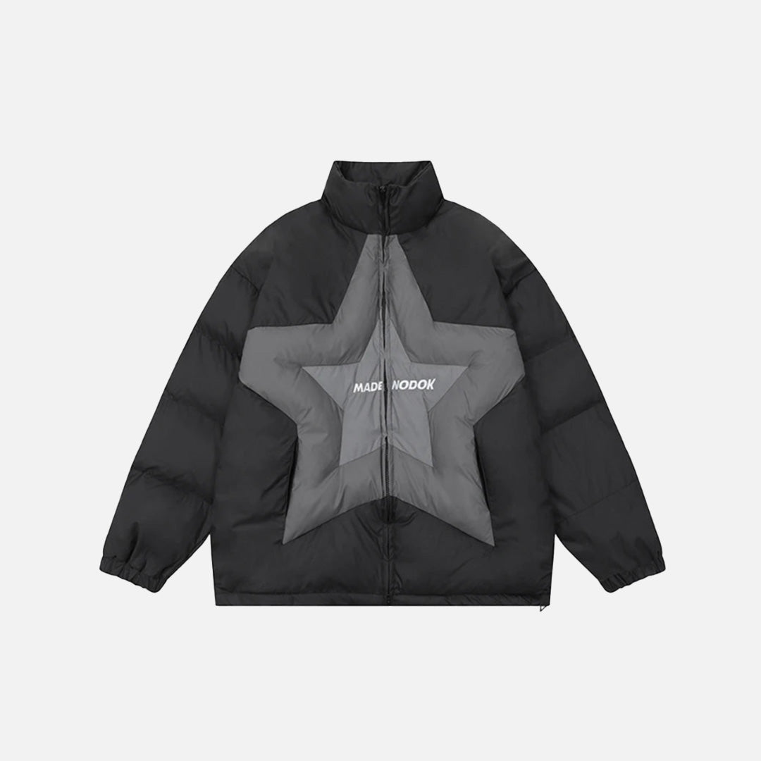 Star Patch Puffer Jacket
