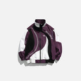 Embroidery Stripe Patchwork Jacket