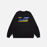 Oversized Letter Print Sweatshirt