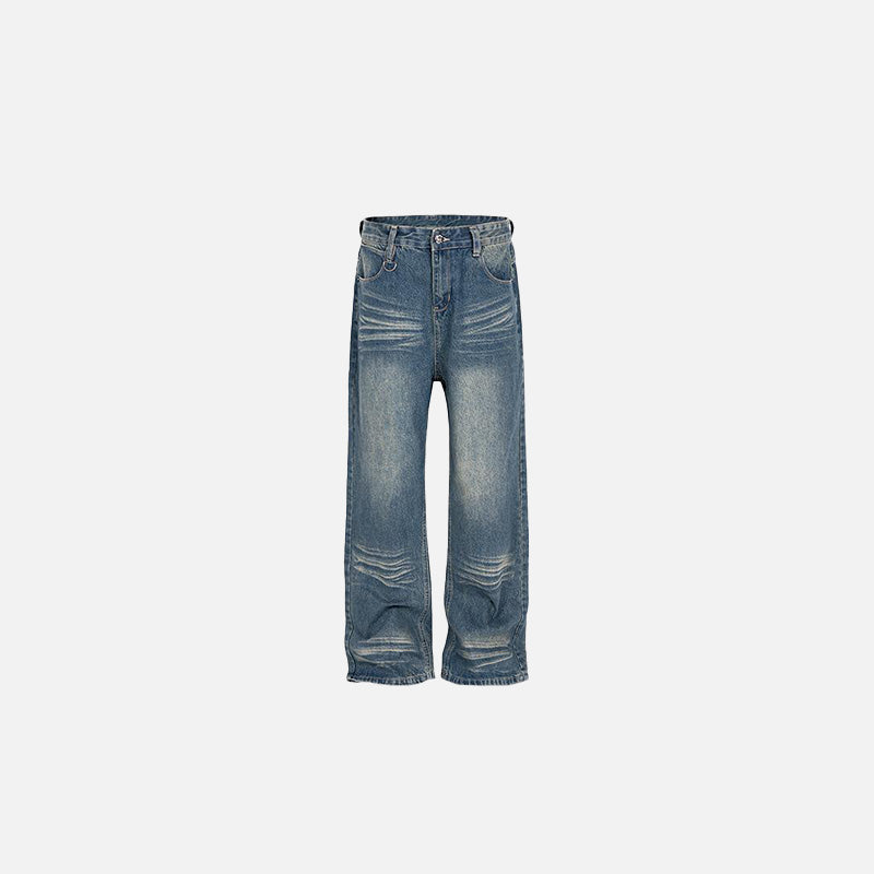 워싱 블루 루즈핏 진
