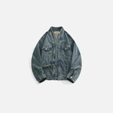 Chinese Style Lace-Up Denim Jacket