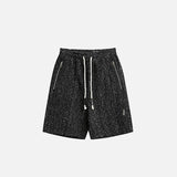 Modern Speckled Drawstring Shorts