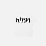 Cartoon Anime Shadow Grafik-T-Shirt