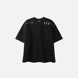 Gothic Black Zip-Up T-shirt