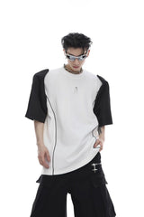 T-shirt à structure d'épaulettes 