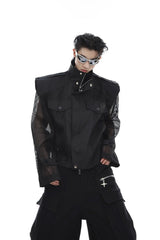 Veste de moto en maille 