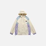 Patchwork Windbreaker Jacket