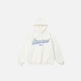 "Unusual" Letter Print Hoodie