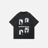 Blurring Washed Relaxed Dance T-shirt