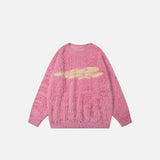 Y2K Flauschiger Strickpullover
