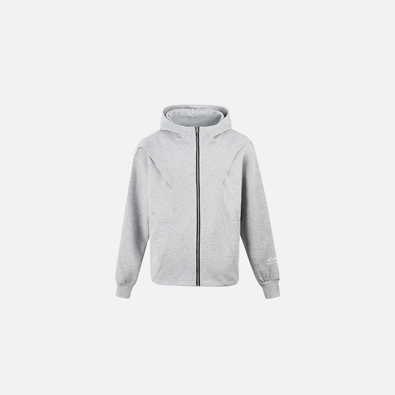 Minimalist Zip-Up Hoodie